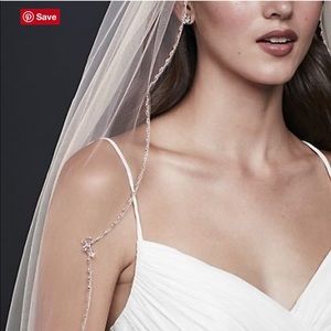 Cathedral Veil David’s bridal V428L Rose Gold